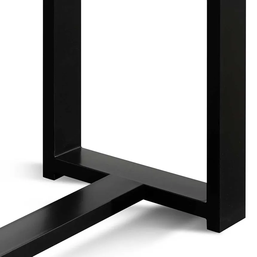 1.5m Wooden Console Table - Full Black