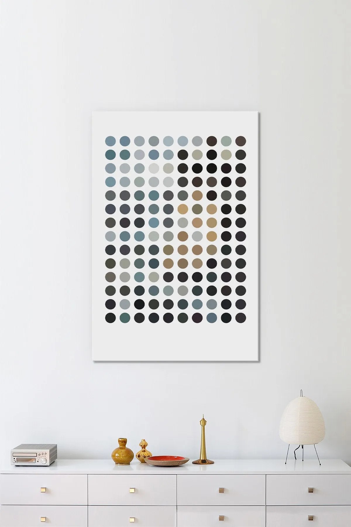 5by5collective MODERN ART - EARTHY DOTS