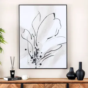 Abstract Lily Framed Picture 1 -  90 x 120cm