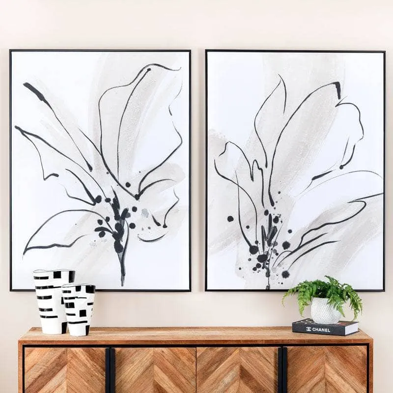 Abstract Lily Framed Picture 1 -  90 x 120cm