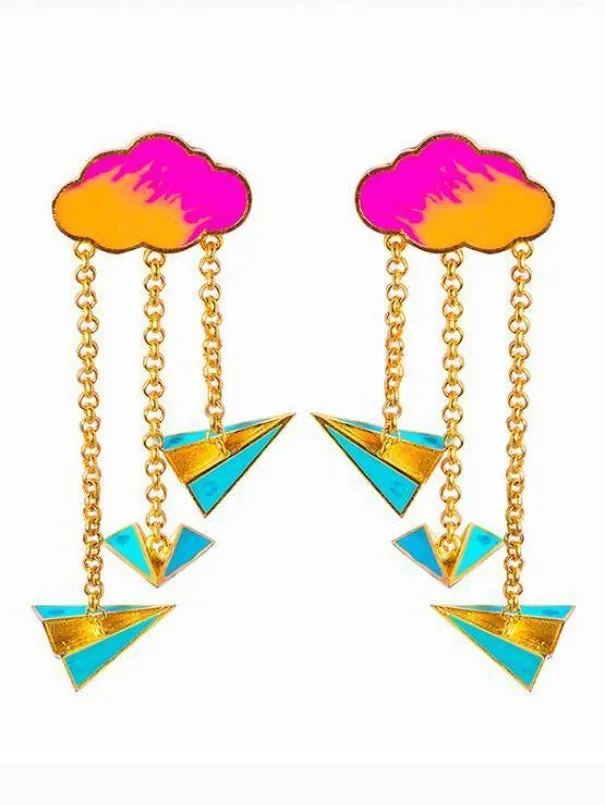 Aditi Bhatt - Paper plane earrings