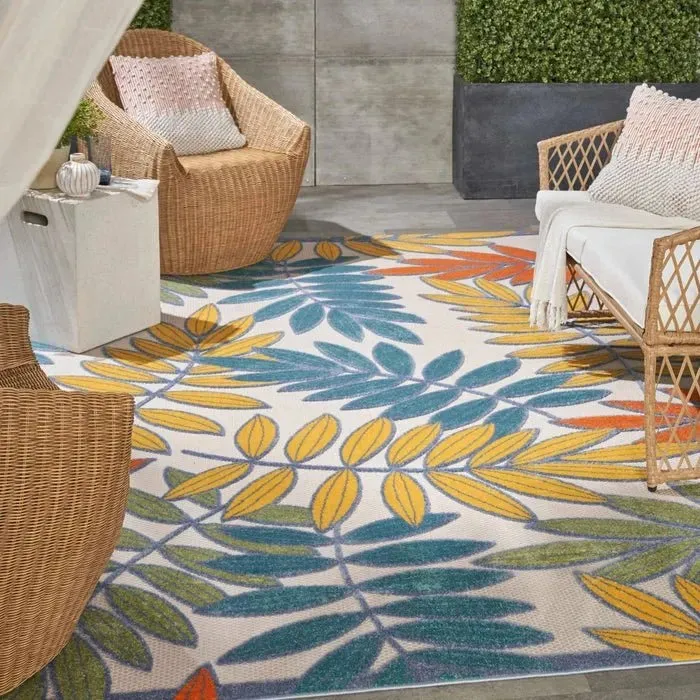 Aloha ALH18 Ivory/Multi Area Rug