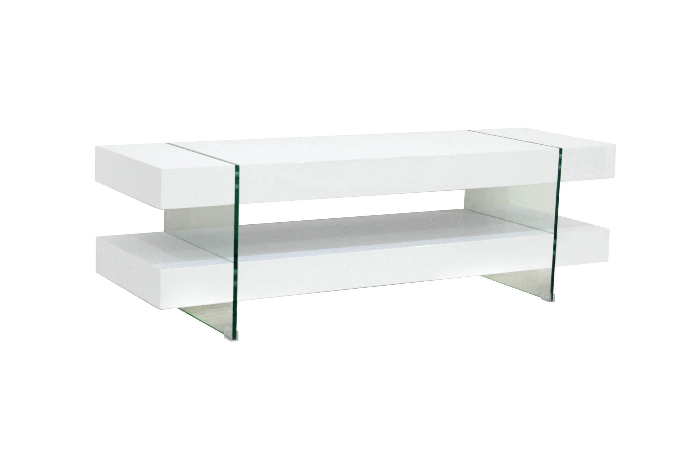 Ariela 59" TV Stand with Storage Shelf in White