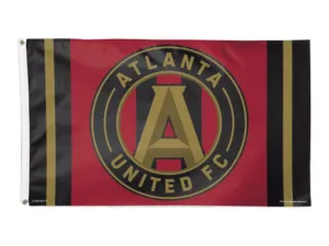 Atlanta United FC MLS Wincraft Team Colors Indoor & Outdoor Deluxe Flag (3'x5')