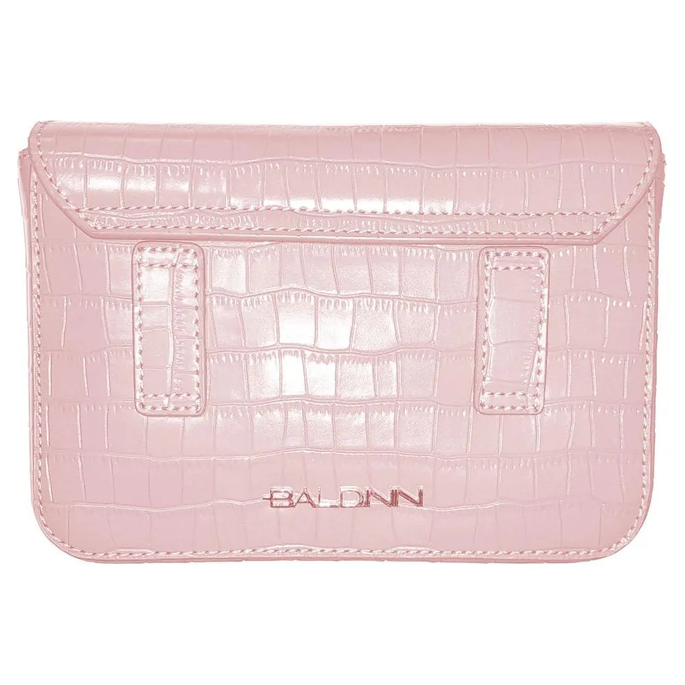 Baldinini Trend Chic Python Print Calfskin Clutch