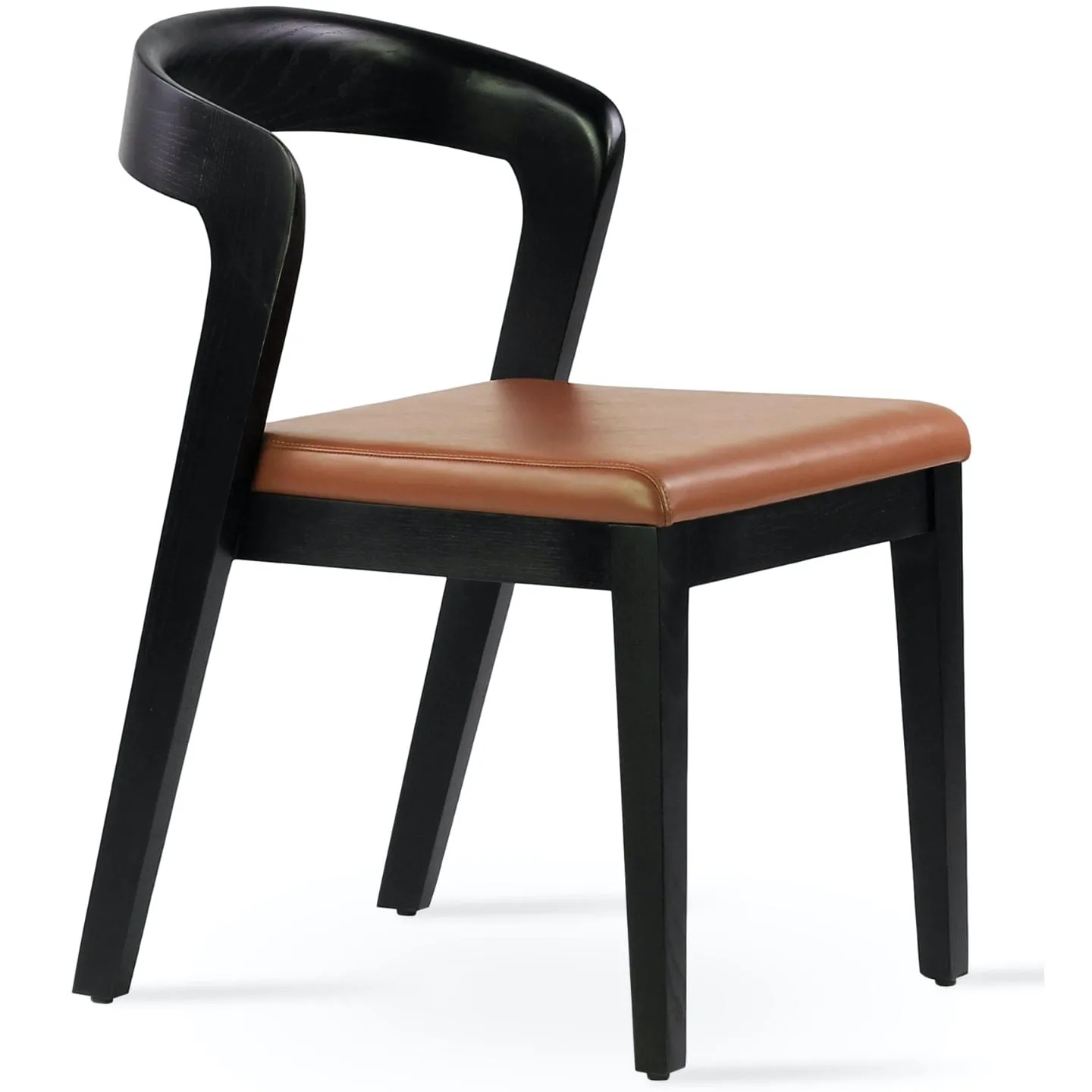 Barclay Leather Dining Chairs Caramel