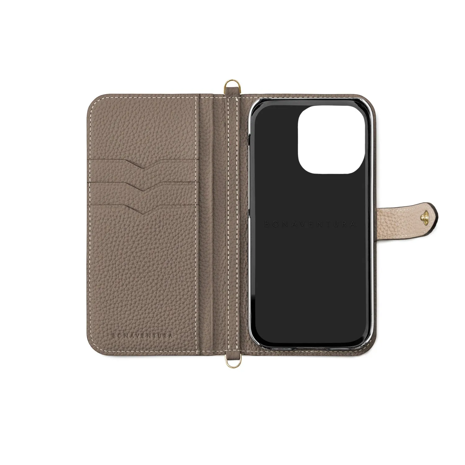 Belted Diary Case with Shoulder Strap (iPhone 15 Pro)