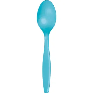 Bermuda Blue Plastic Spoons (50/Pkg)