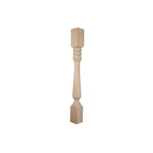 bingltd - 3.5" x 3.8" x 35.3" Victorian Kitchen Post (K026-RW-UNF)