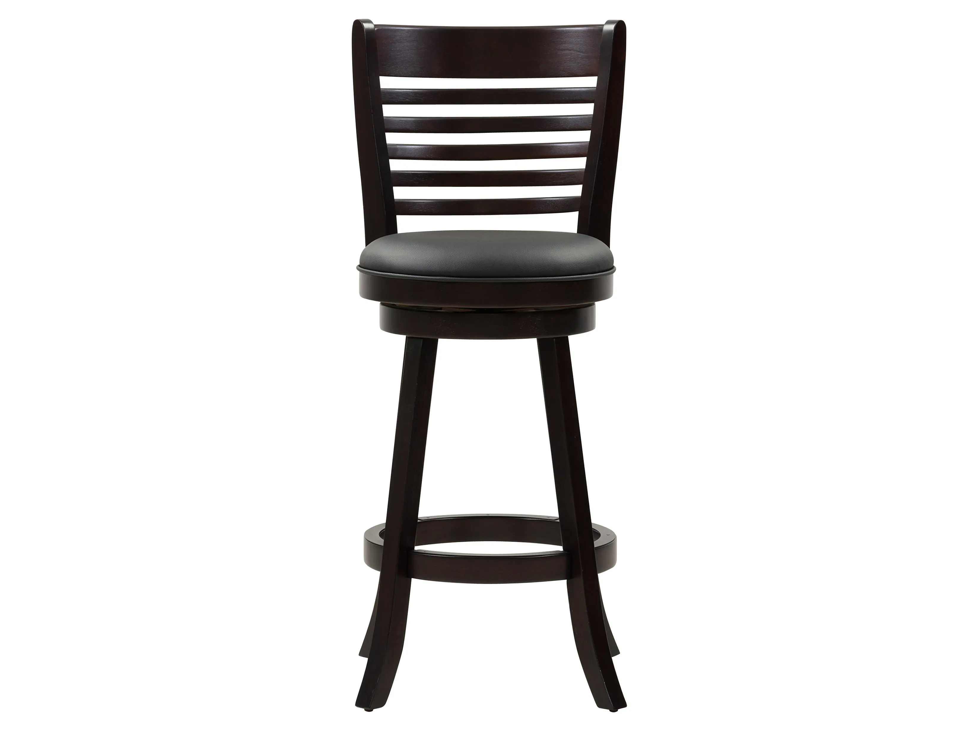 Black Bar Height Bar Stools, Set of 2