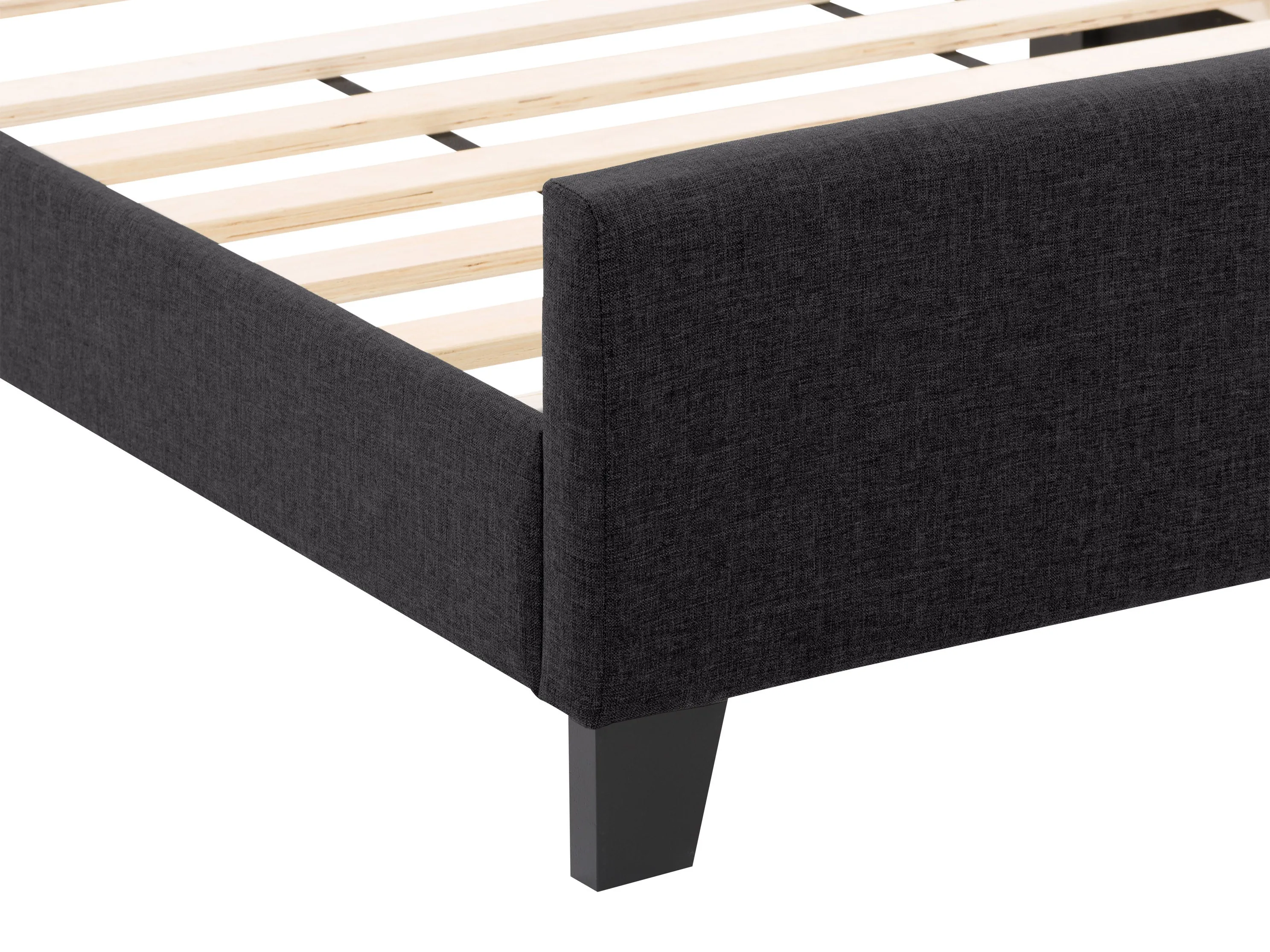 Black Twin/Single Panel Bed