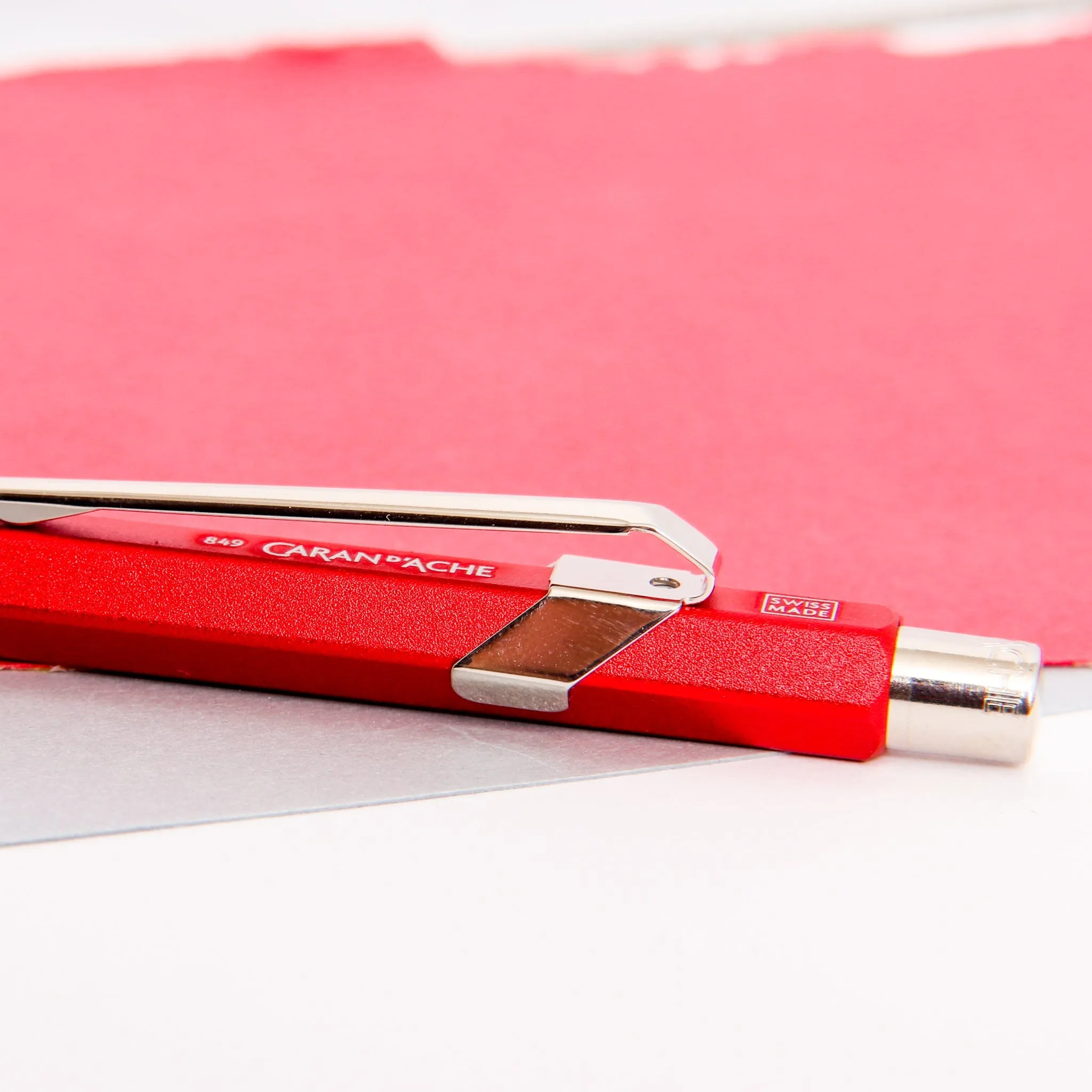 Caran d'Ache 849 Colormat-X Red Ballpoint Pen