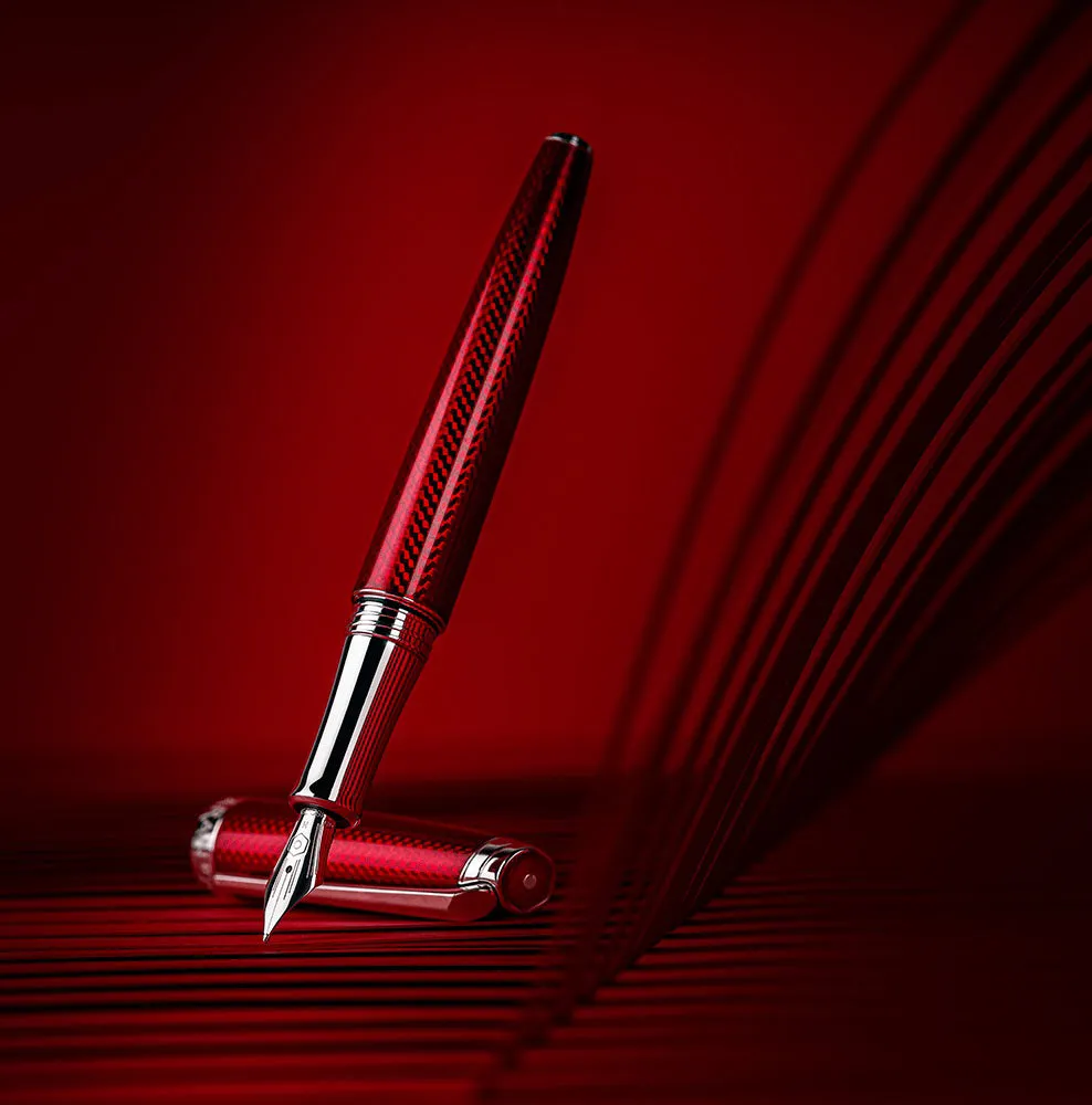 Caran d'Ache Leman Carmine Red Fountain Pen