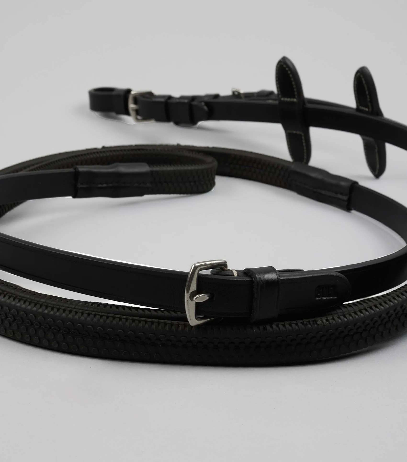 Cassano Rubber Grip Reins Black