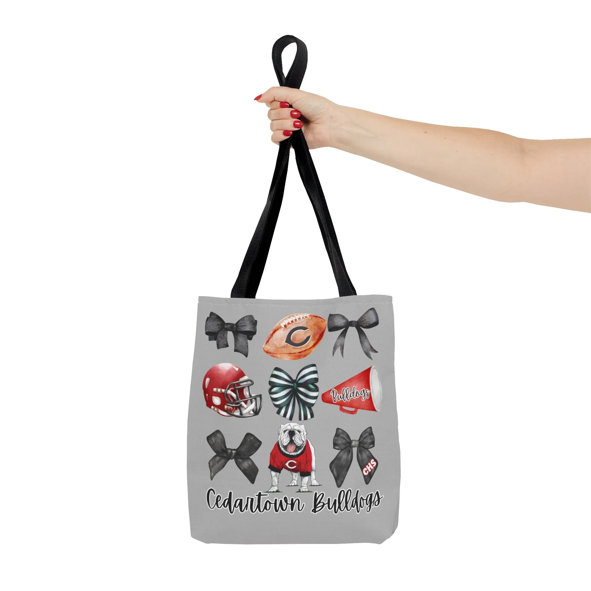 Cedartown Bulldogs Bows Football & Cheer Tote Bag (AOP)