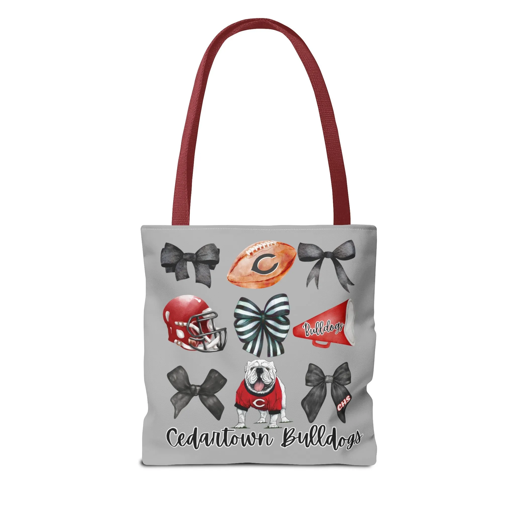 Cedartown Bulldogs Bows Football & Cheer Tote Bag (AOP)