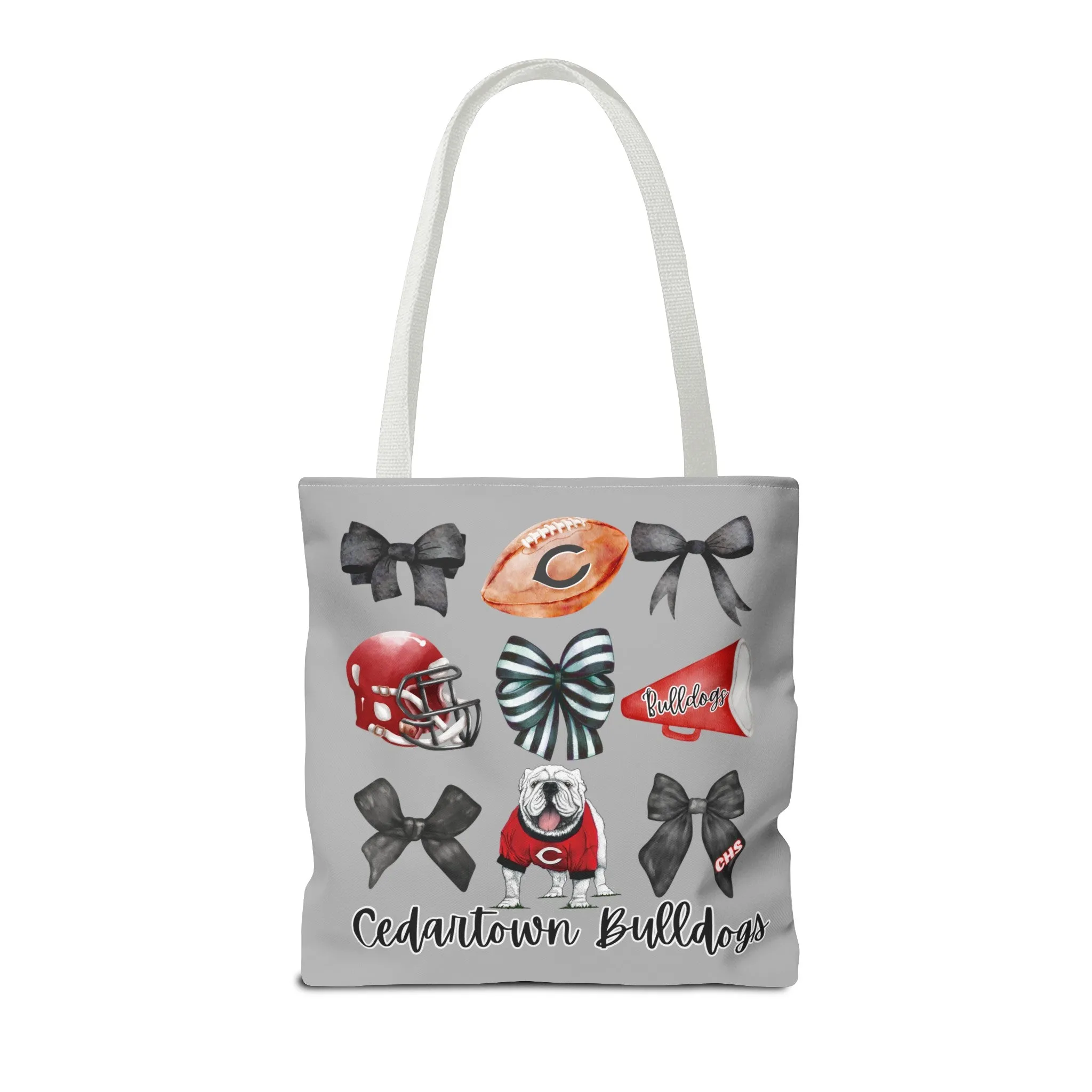 Cedartown Bulldogs Bows Football & Cheer Tote Bag (AOP)