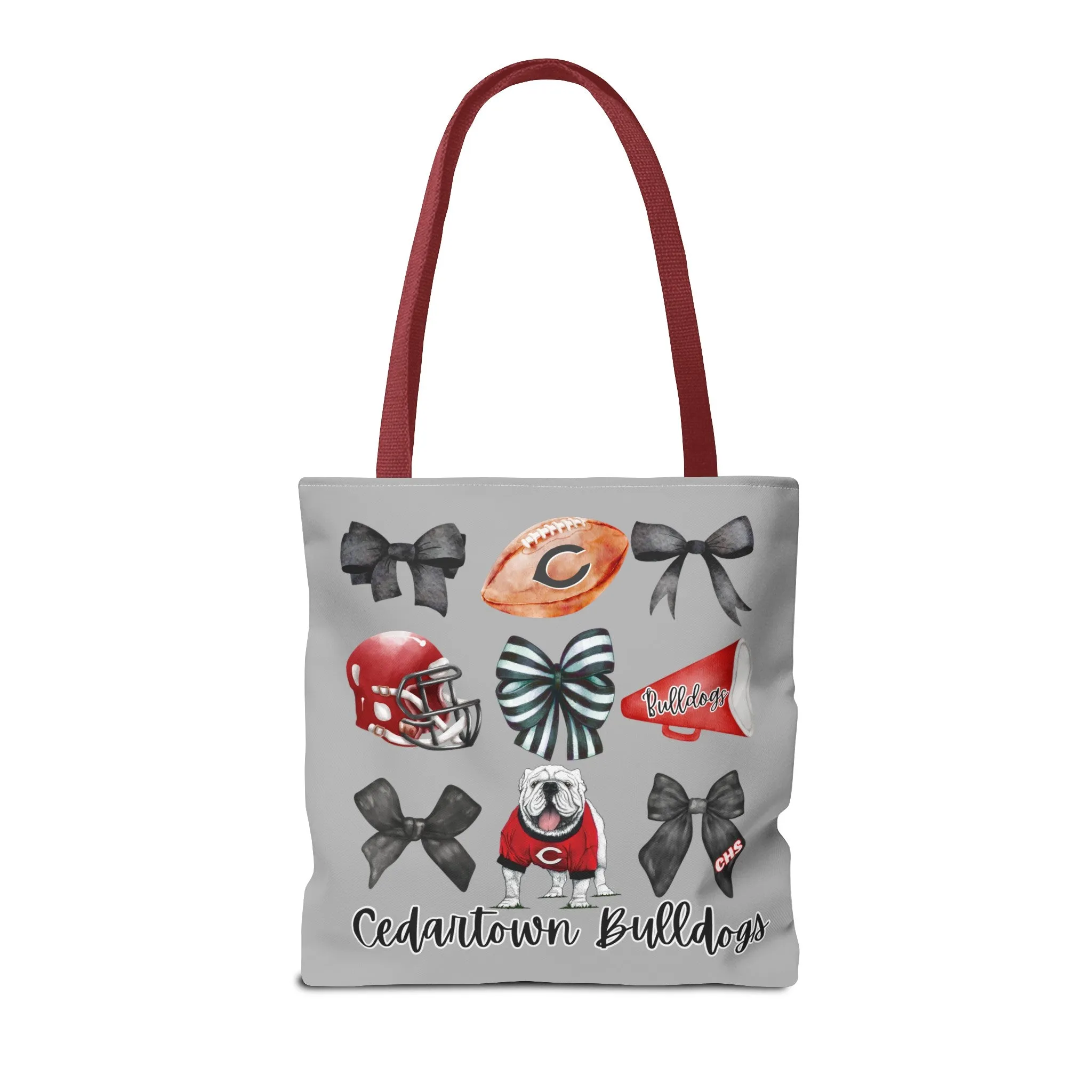 Cedartown Bulldogs Bows Football & Cheer Tote Bag (AOP)