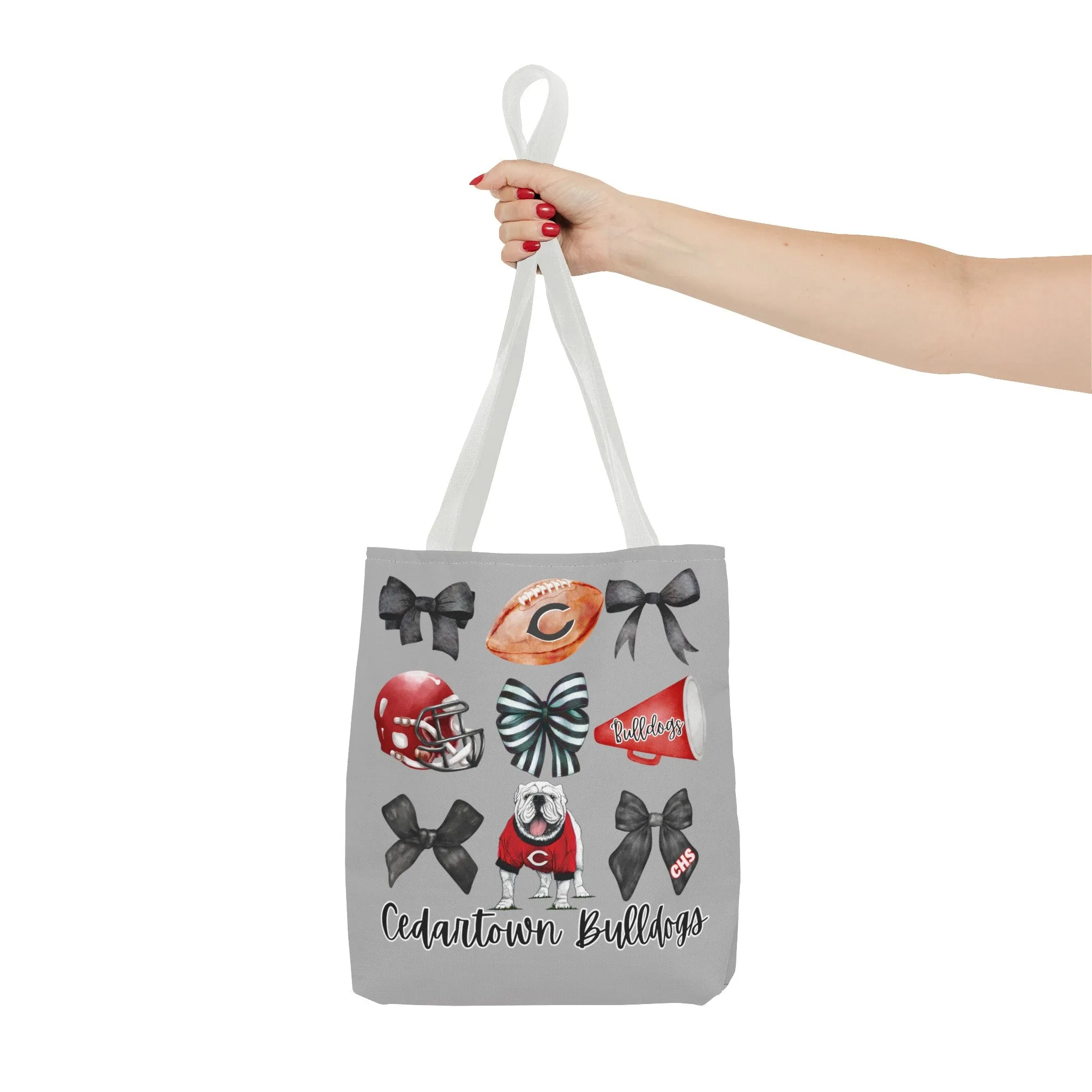 Cedartown Bulldogs Bows Football & Cheer Tote Bag (AOP)