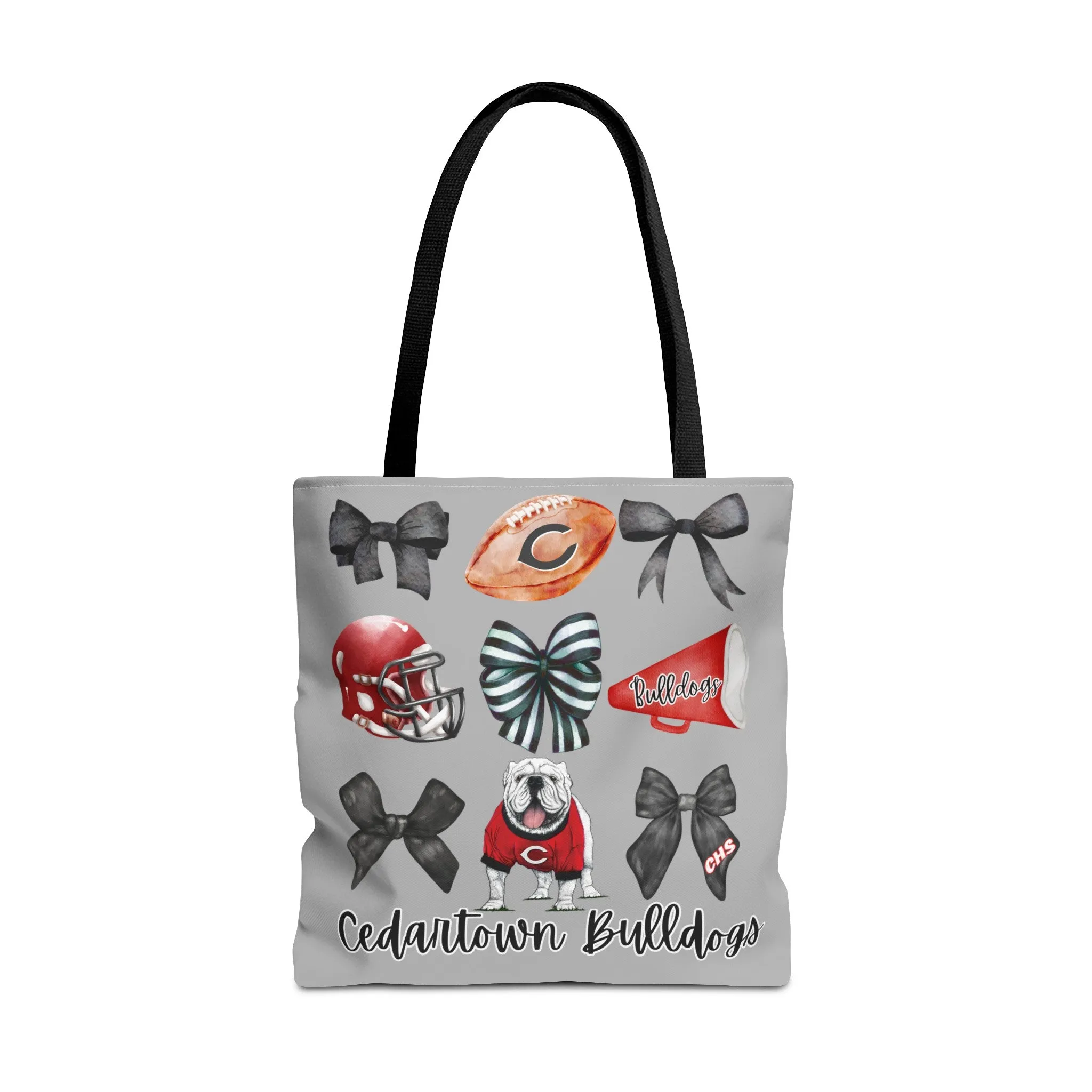 Cedartown Bulldogs Bows Football & Cheer Tote Bag (AOP)