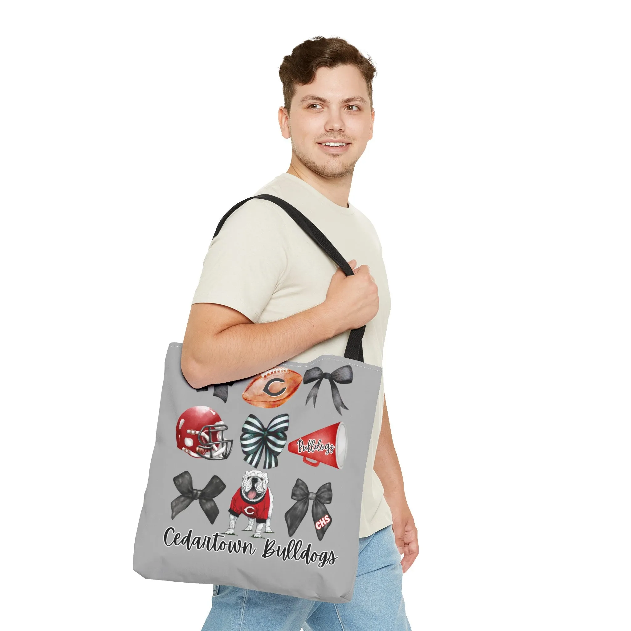 Cedartown Bulldogs Bows Football & Cheer Tote Bag (AOP)