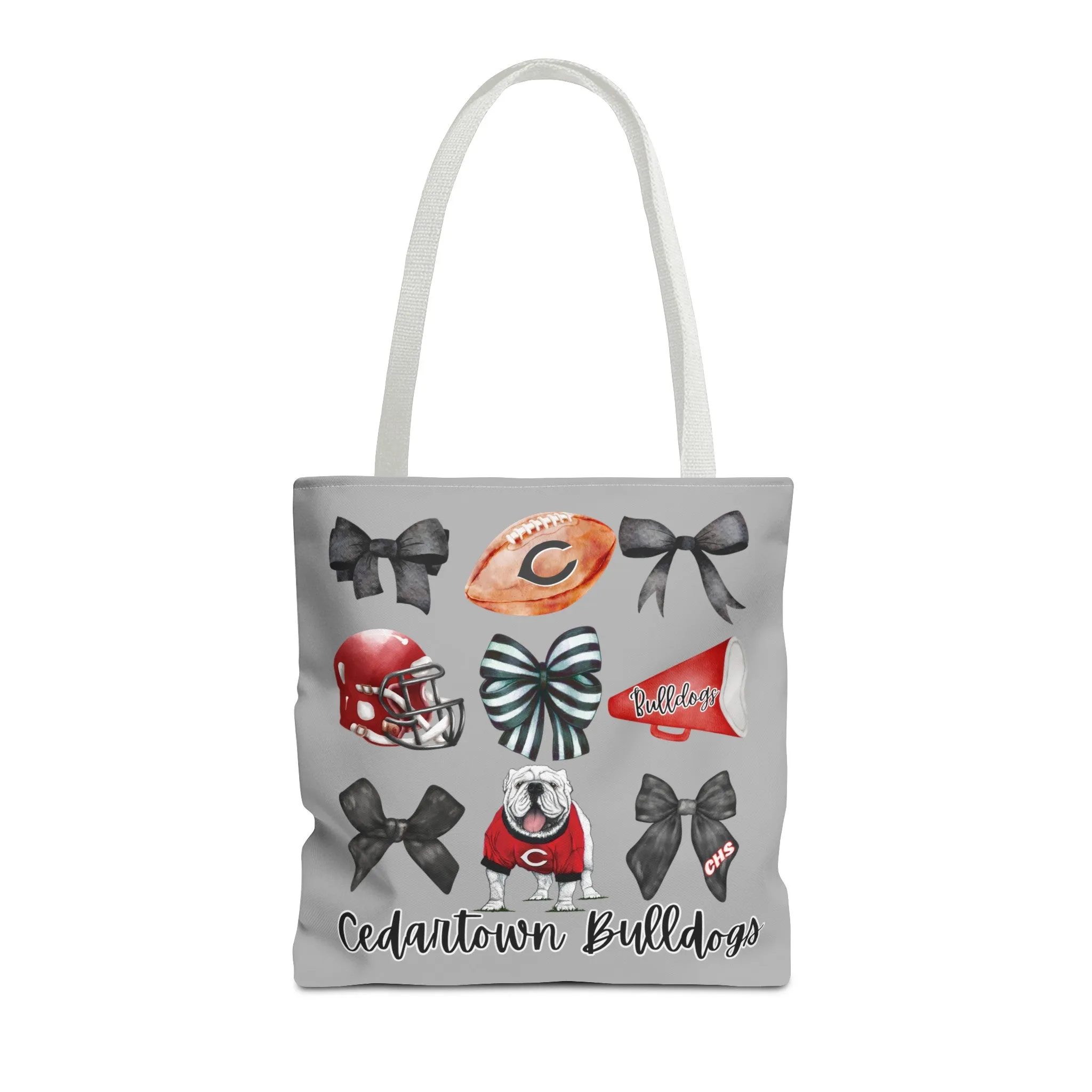 Cedartown Bulldogs Bows Football & Cheer Tote Bag (AOP)