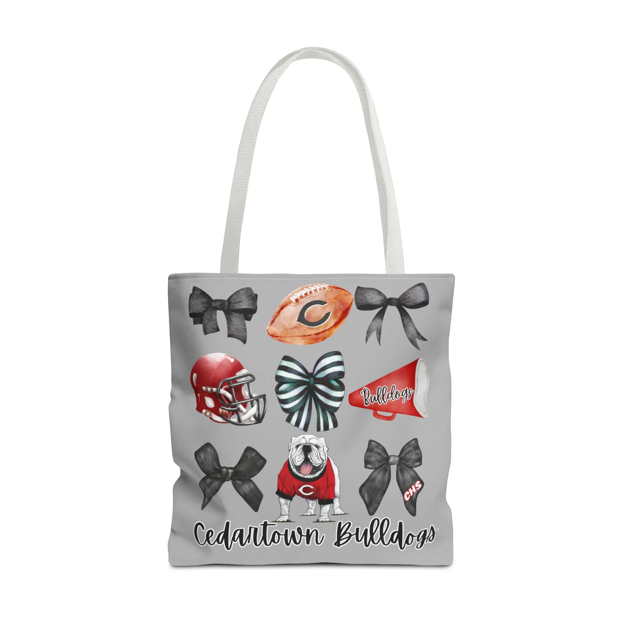 Cedartown Bulldogs Bows Football & Cheer Tote Bag (AOP)