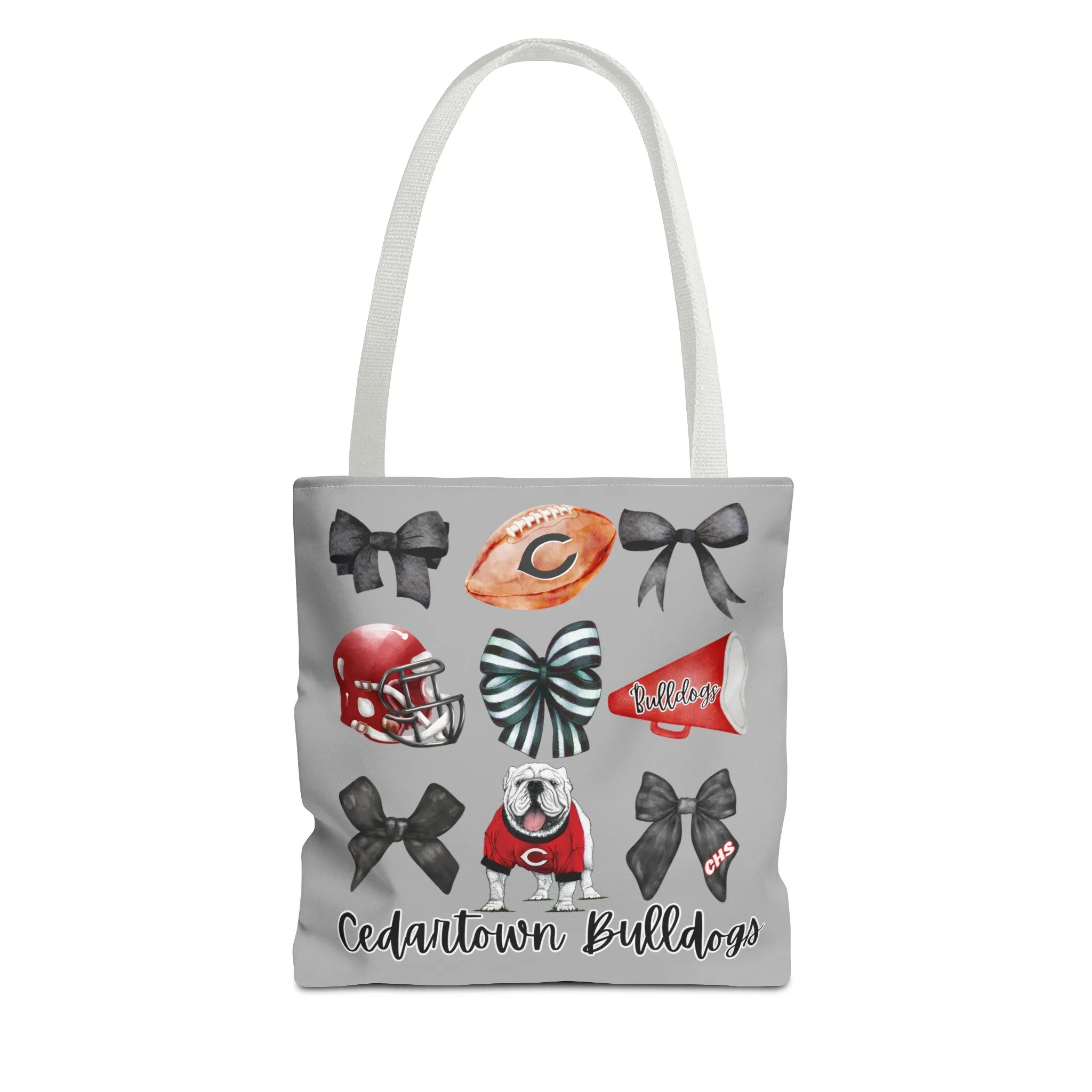 Cedartown Bulldogs Bows Football & Cheer Tote Bag (AOP)