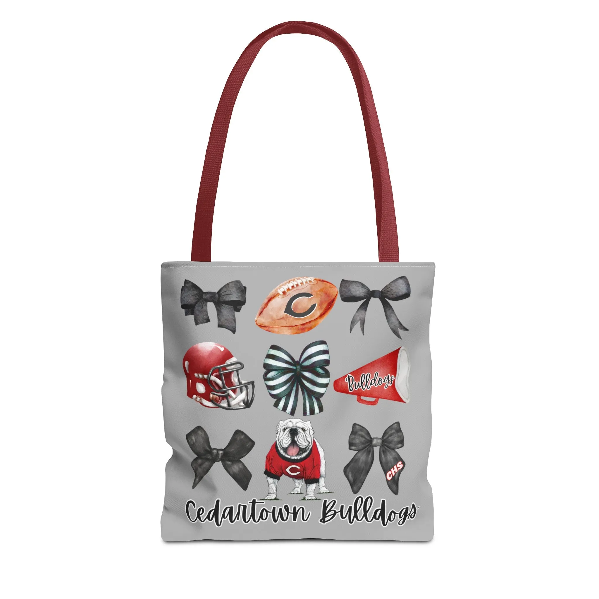 Cedartown Bulldogs Bows Football & Cheer Tote Bag (AOP)