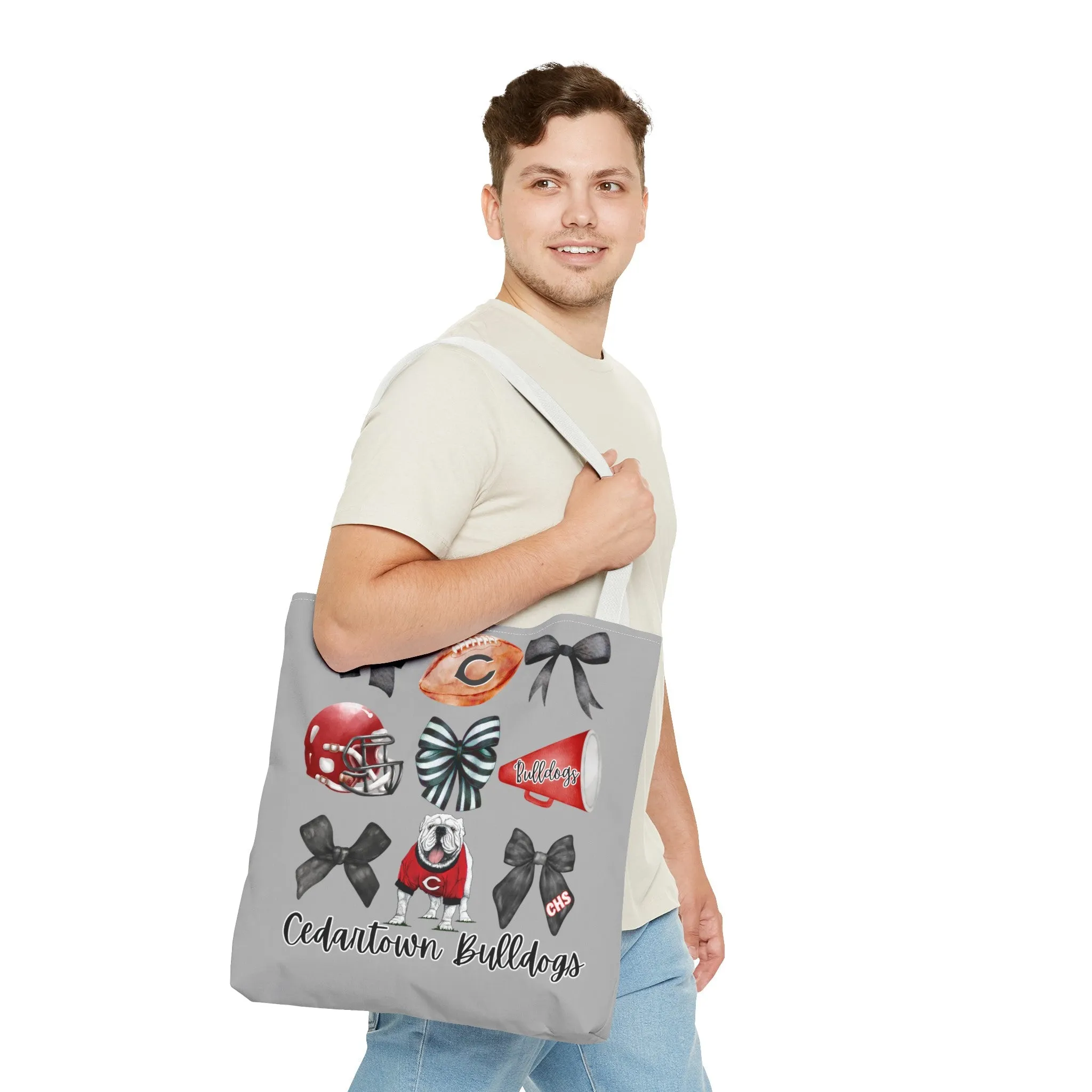 Cedartown Bulldogs Bows Football & Cheer Tote Bag (AOP)