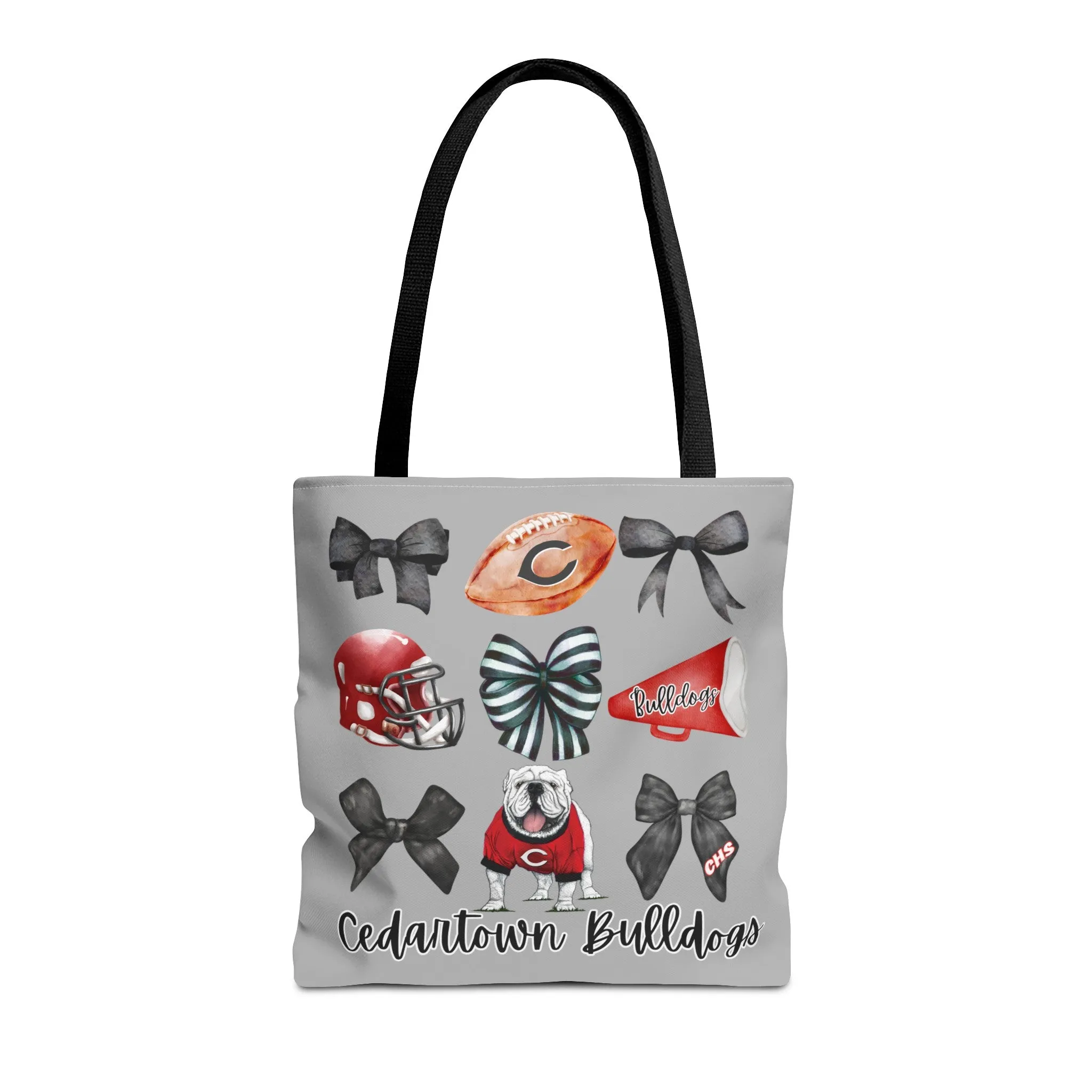 Cedartown Bulldogs Bows Football & Cheer Tote Bag (AOP)