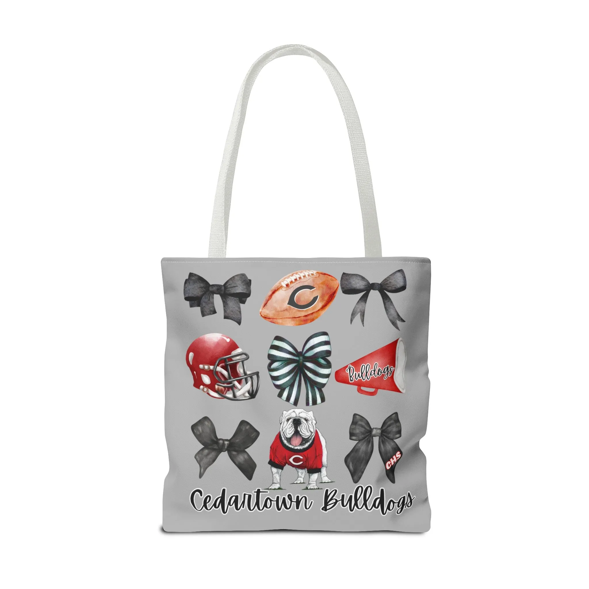 Cedartown Bulldogs Bows Football & Cheer Tote Bag (AOP)