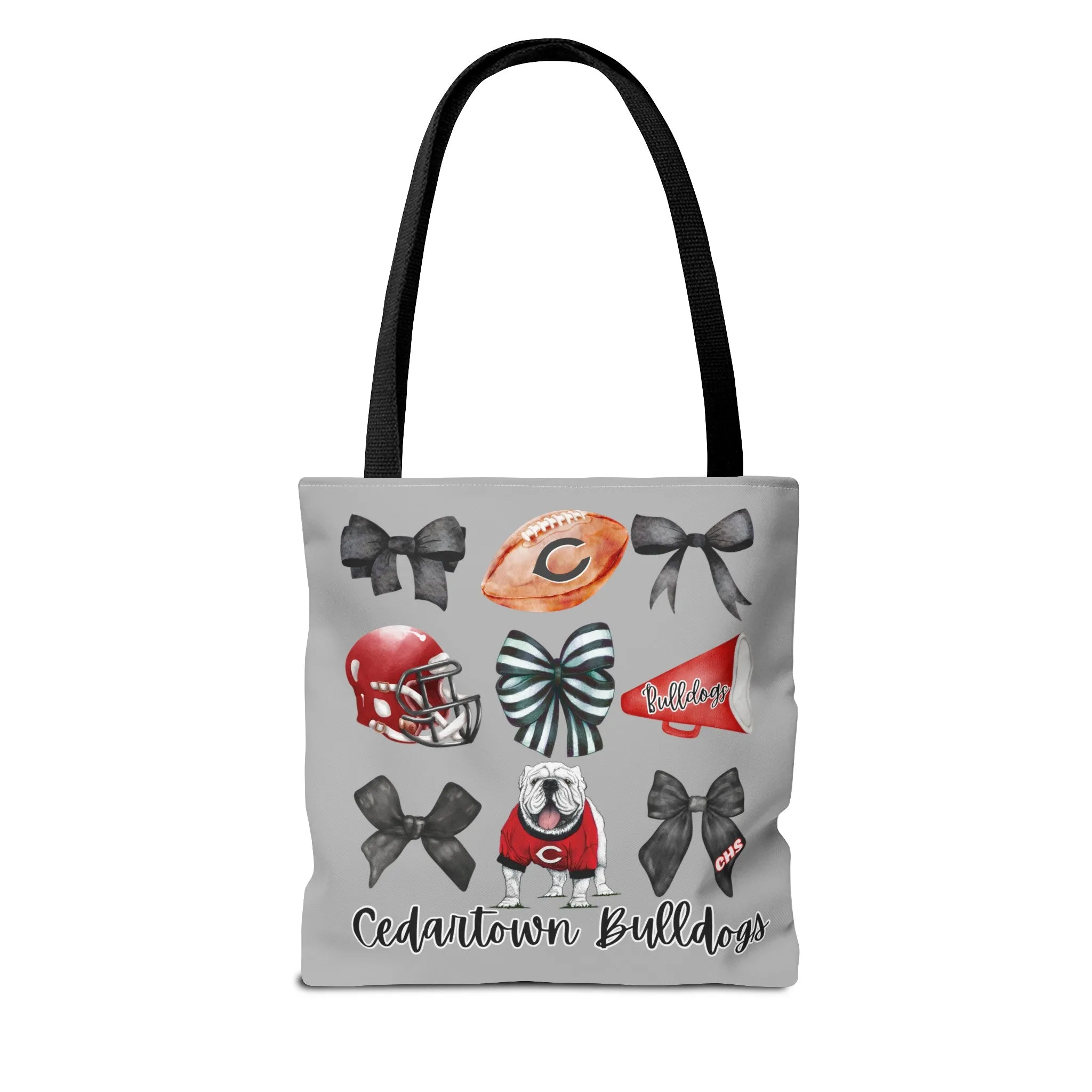 Cedartown Bulldogs Bows Football & Cheer Tote Bag (AOP)