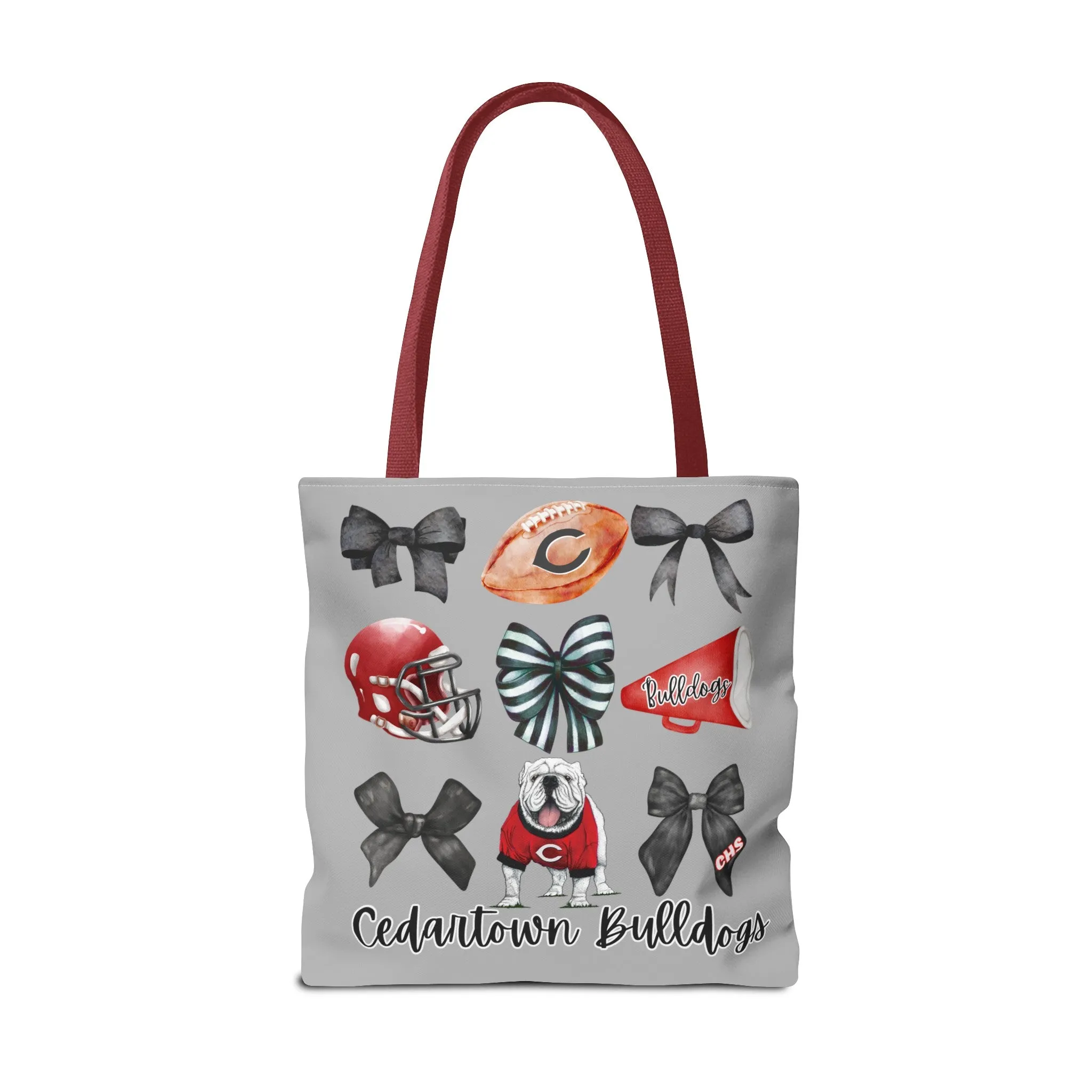 Cedartown Bulldogs Bows Football & Cheer Tote Bag (AOP)