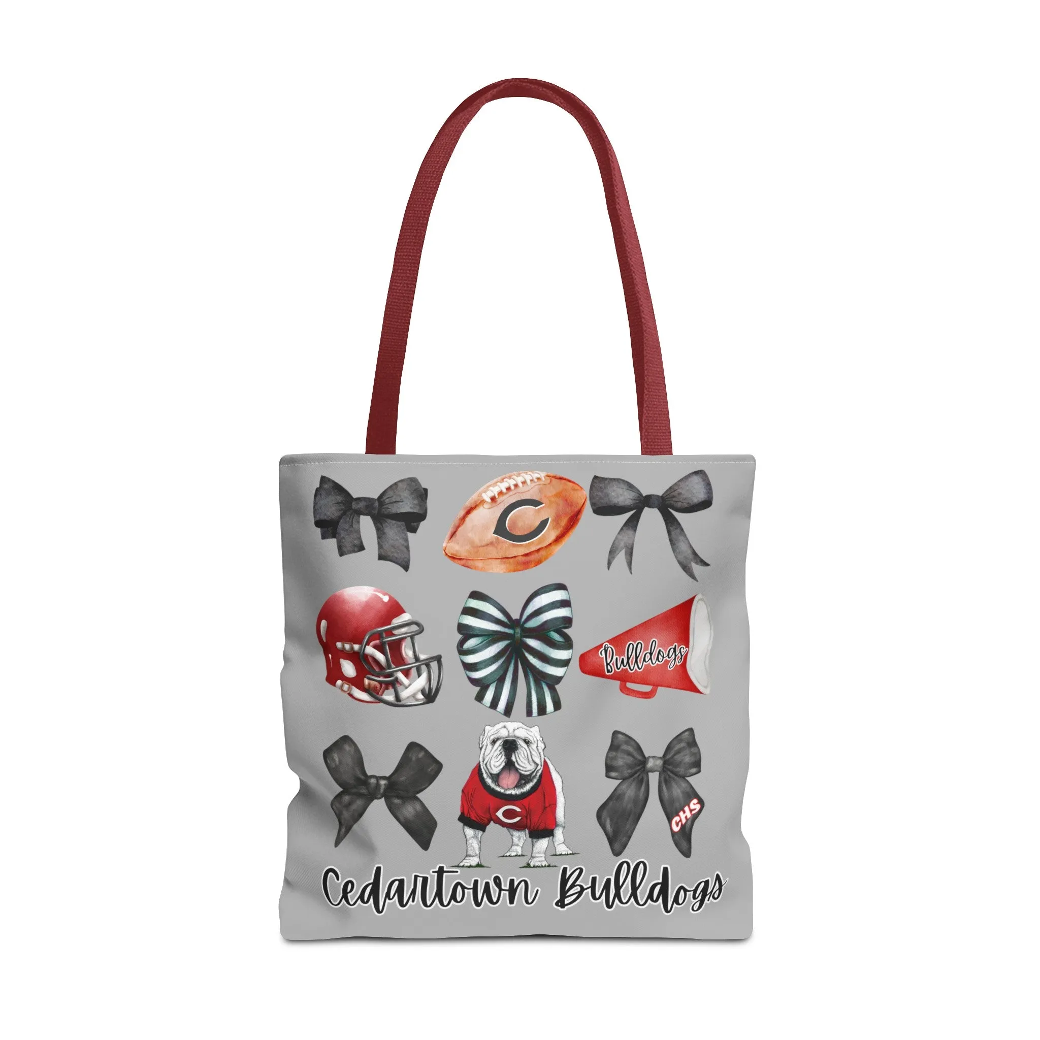 Cedartown Bulldogs Bows Football & Cheer Tote Bag (AOP)