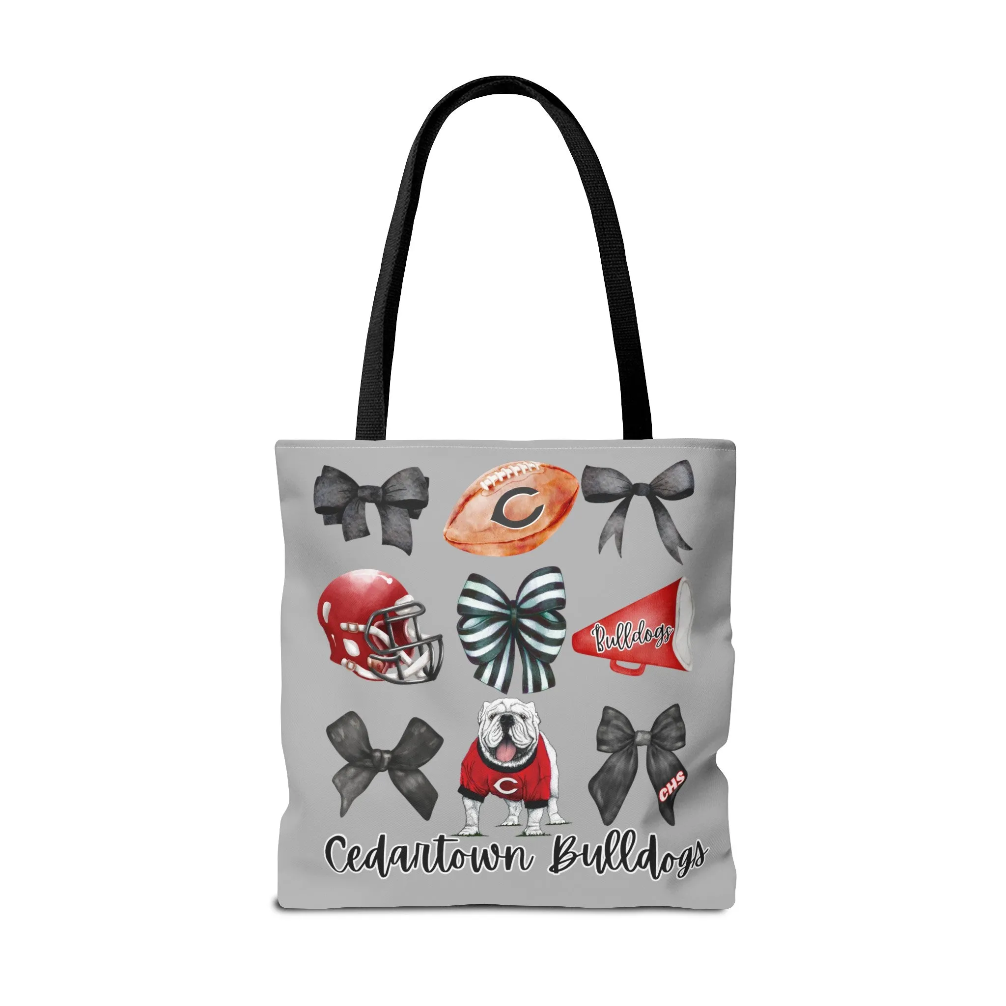 Cedartown Bulldogs Bows Football & Cheer Tote Bag (AOP)