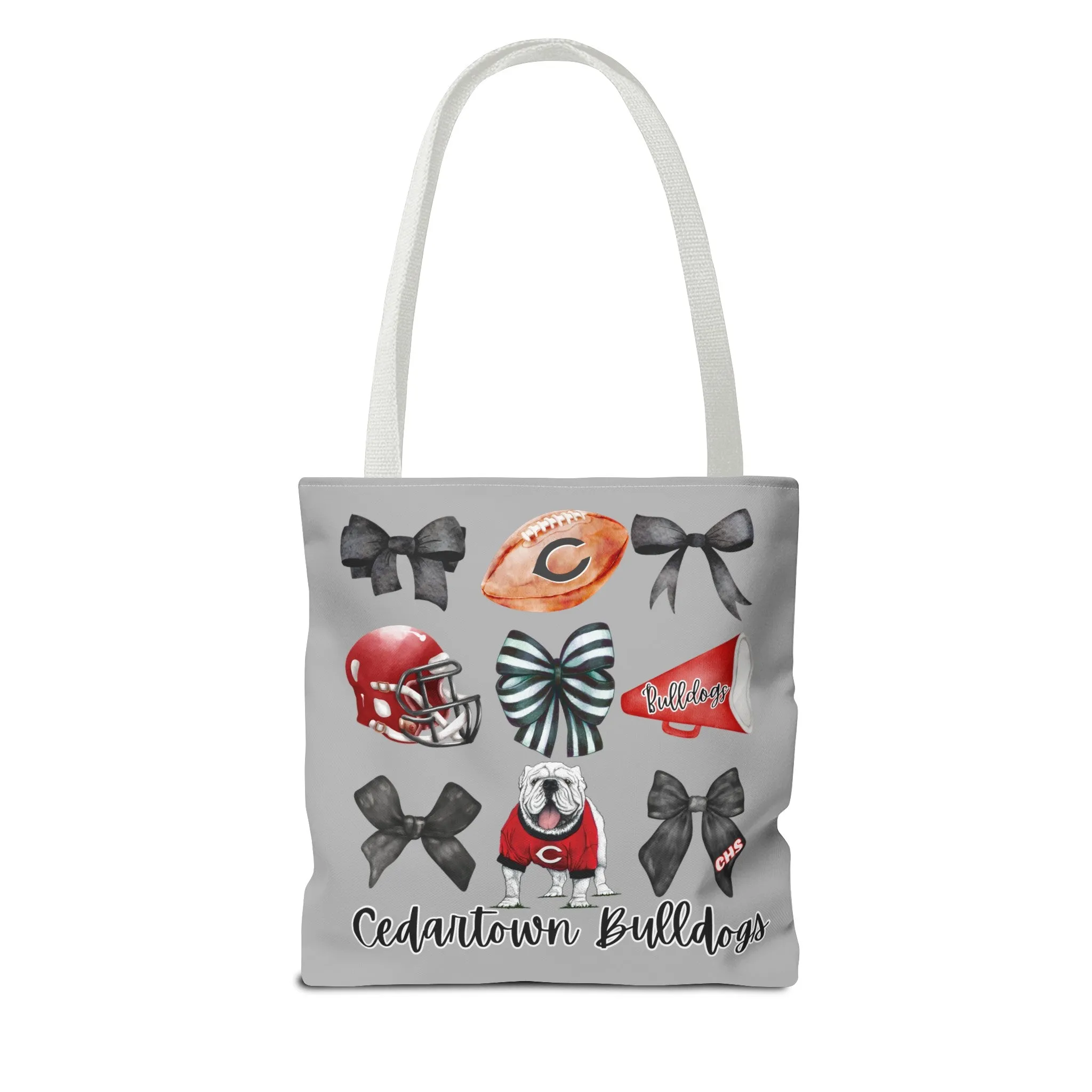 Cedartown Bulldogs Bows Football & Cheer Tote Bag (AOP)