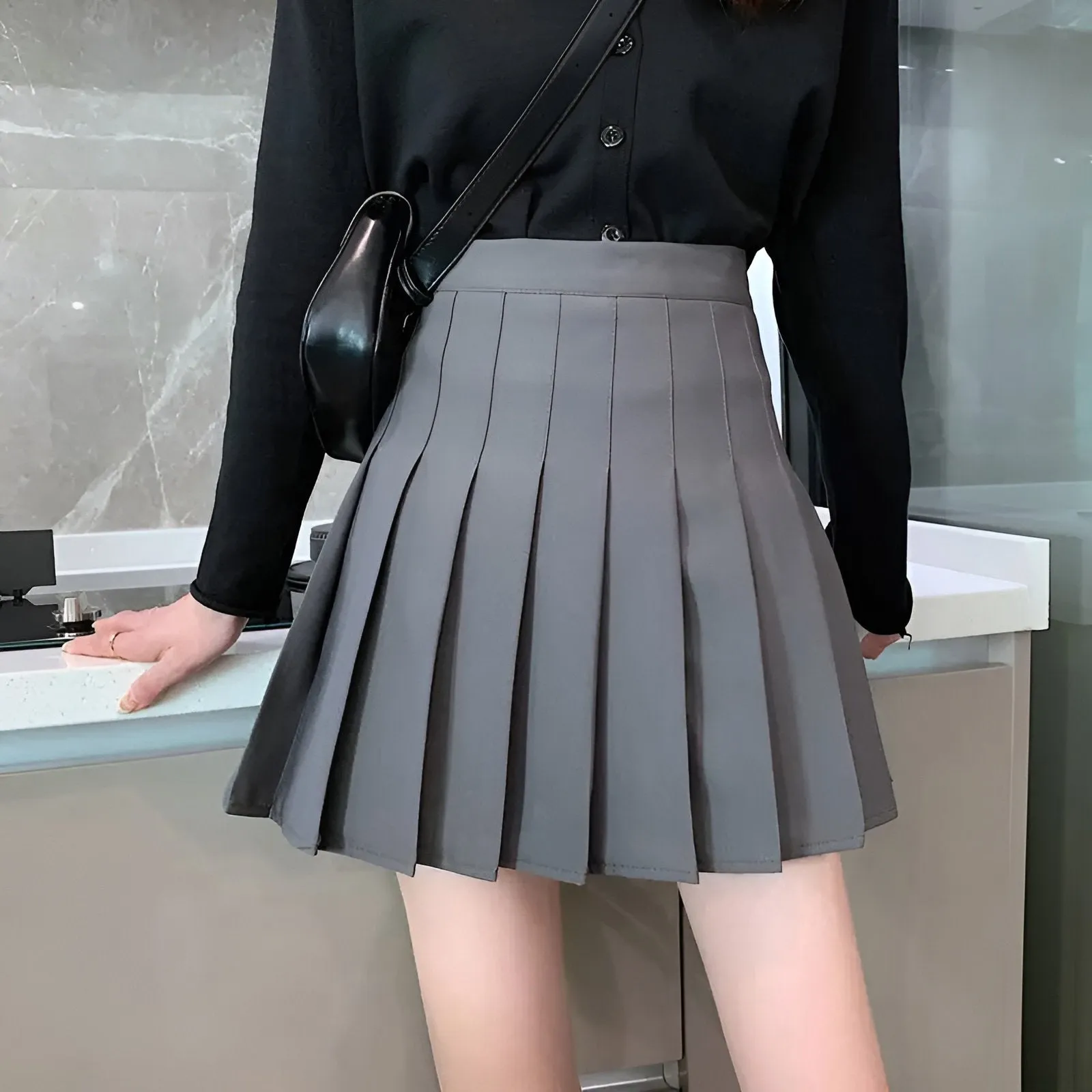 Classic Pleated Mini Skirt