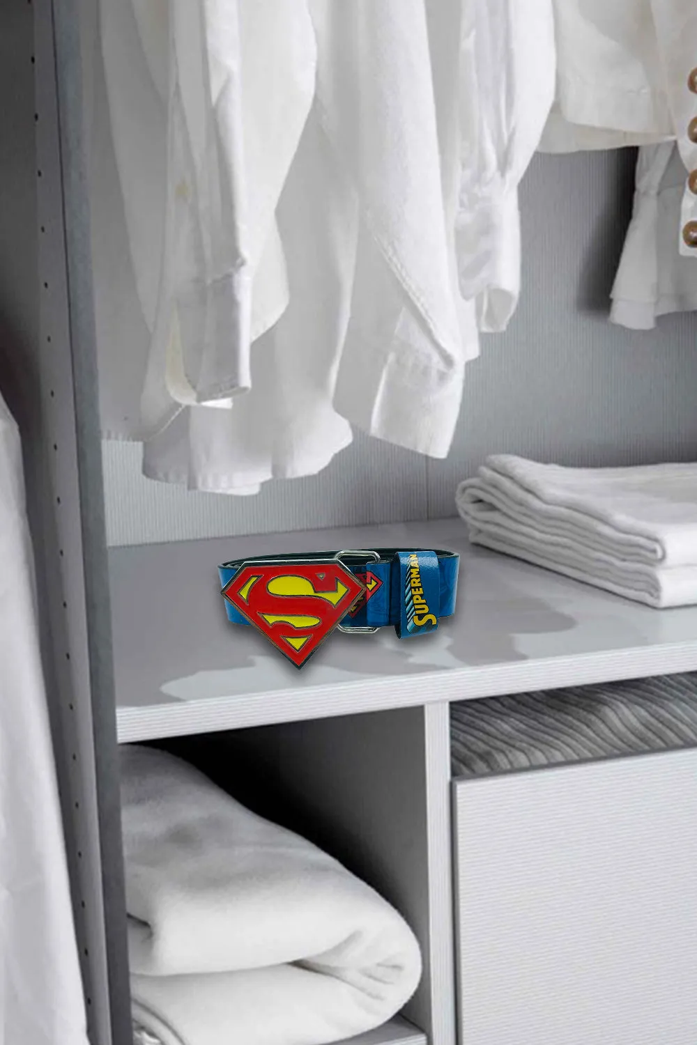 DC Superman Belt & Key Ring Set 3-6yrs