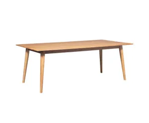 Emilio 180cm Dining Table Scandinavian Style Solid Ash Wood Oak