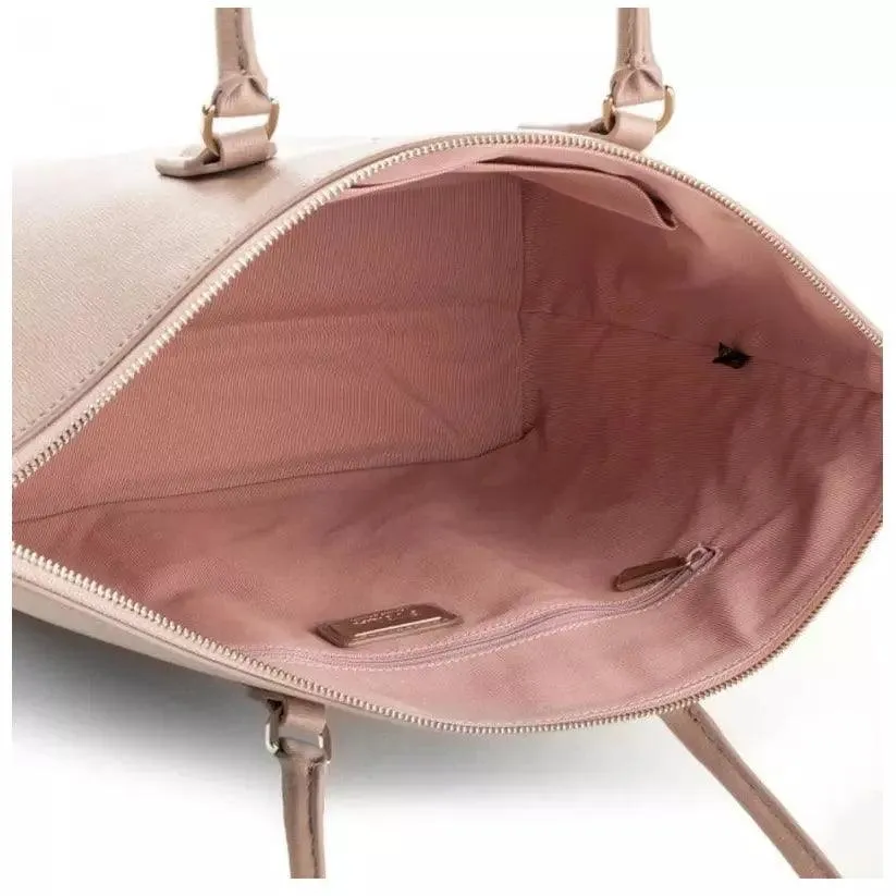 Furla Womens Medium Pin Tote Bag - Moonstone Pink