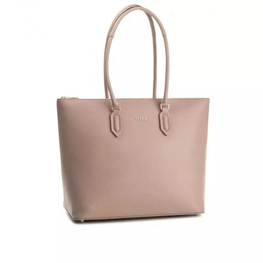 Furla Womens Medium Pin Tote Bag - Moonstone Pink