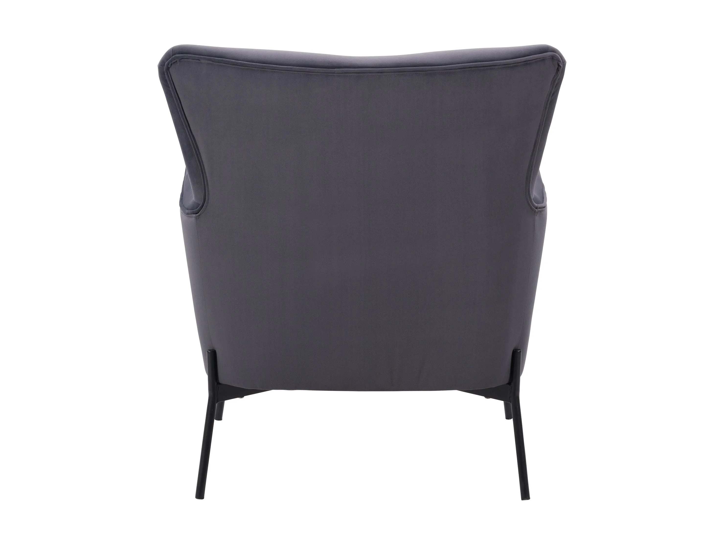 Grey Modern Wingback Chair