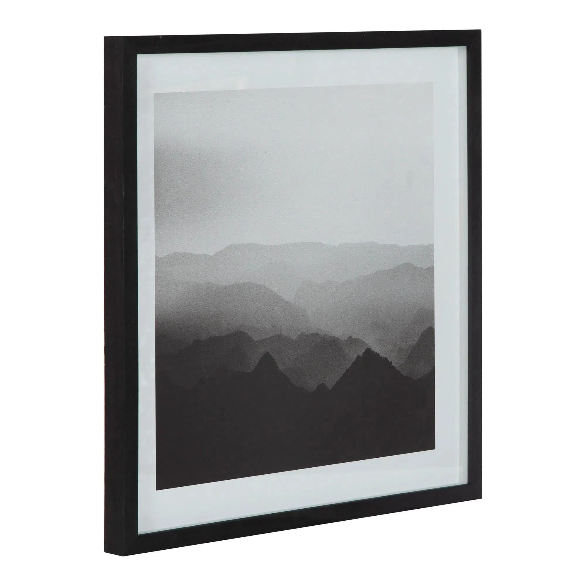 Highest Peak Framed Canvas Multicolor Print