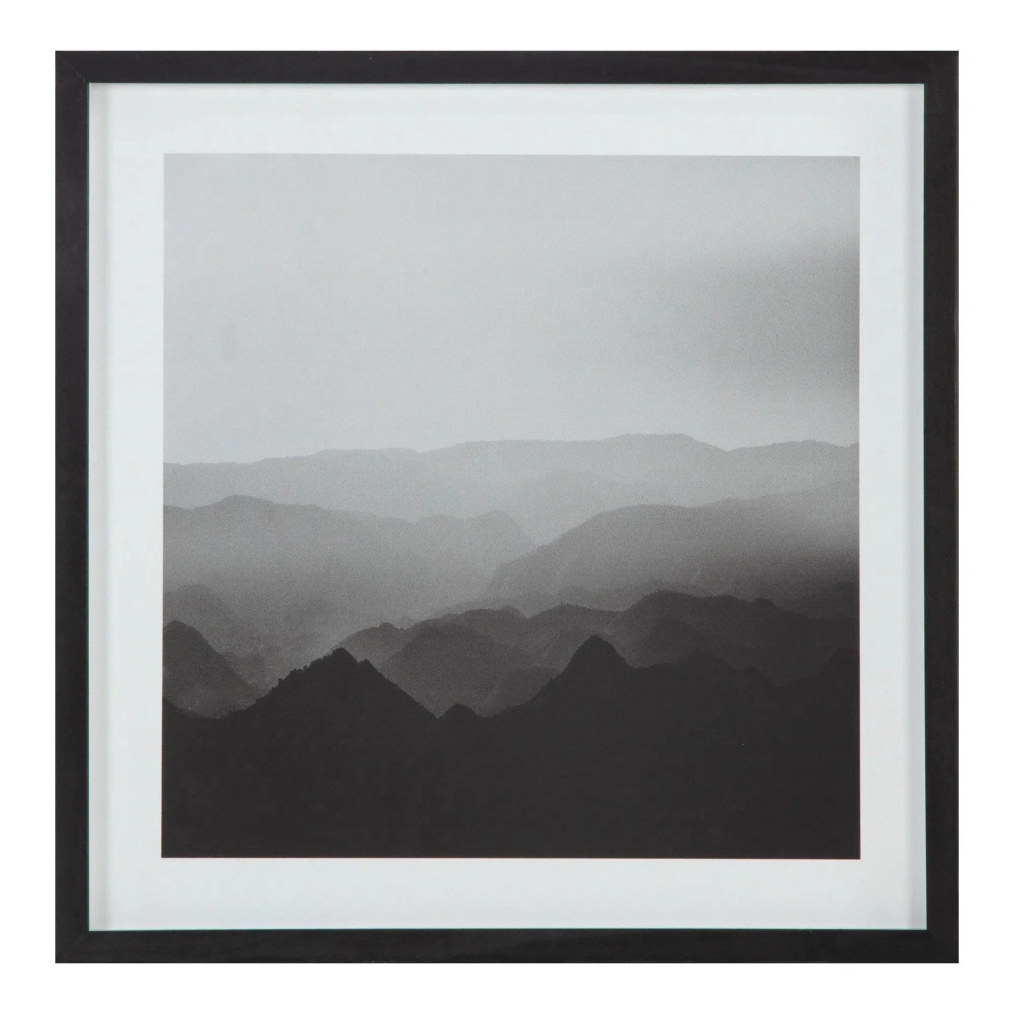 Highest Peak Framed Canvas Multicolor Print