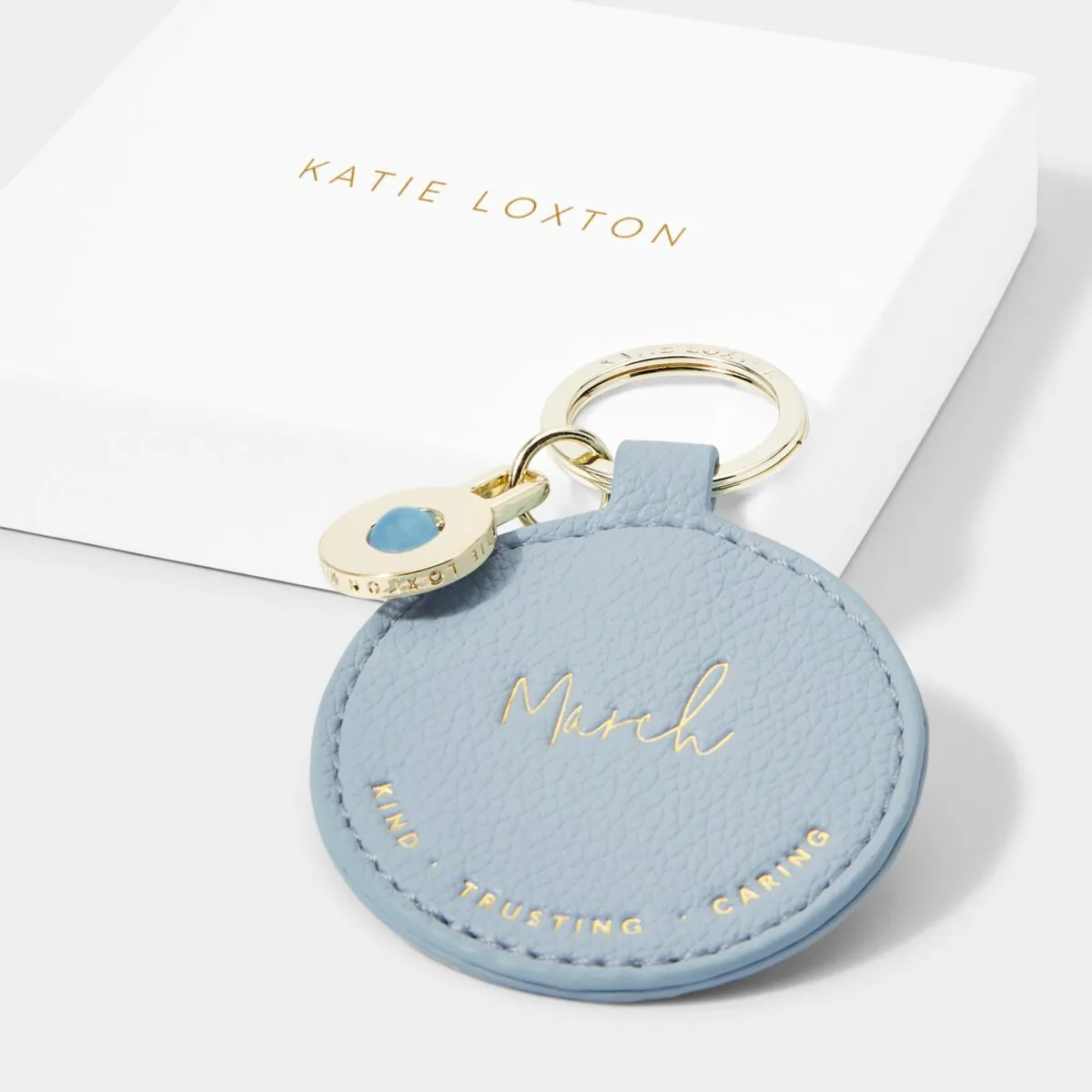 Katie Loxton Birthstone Keyring - March