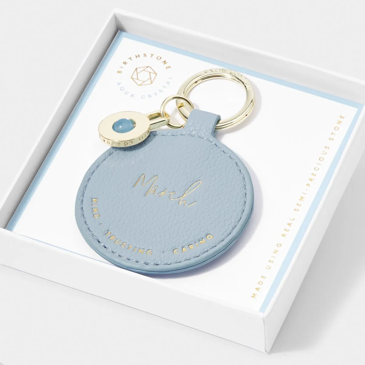 Katie Loxton Birthstone Keyring - March