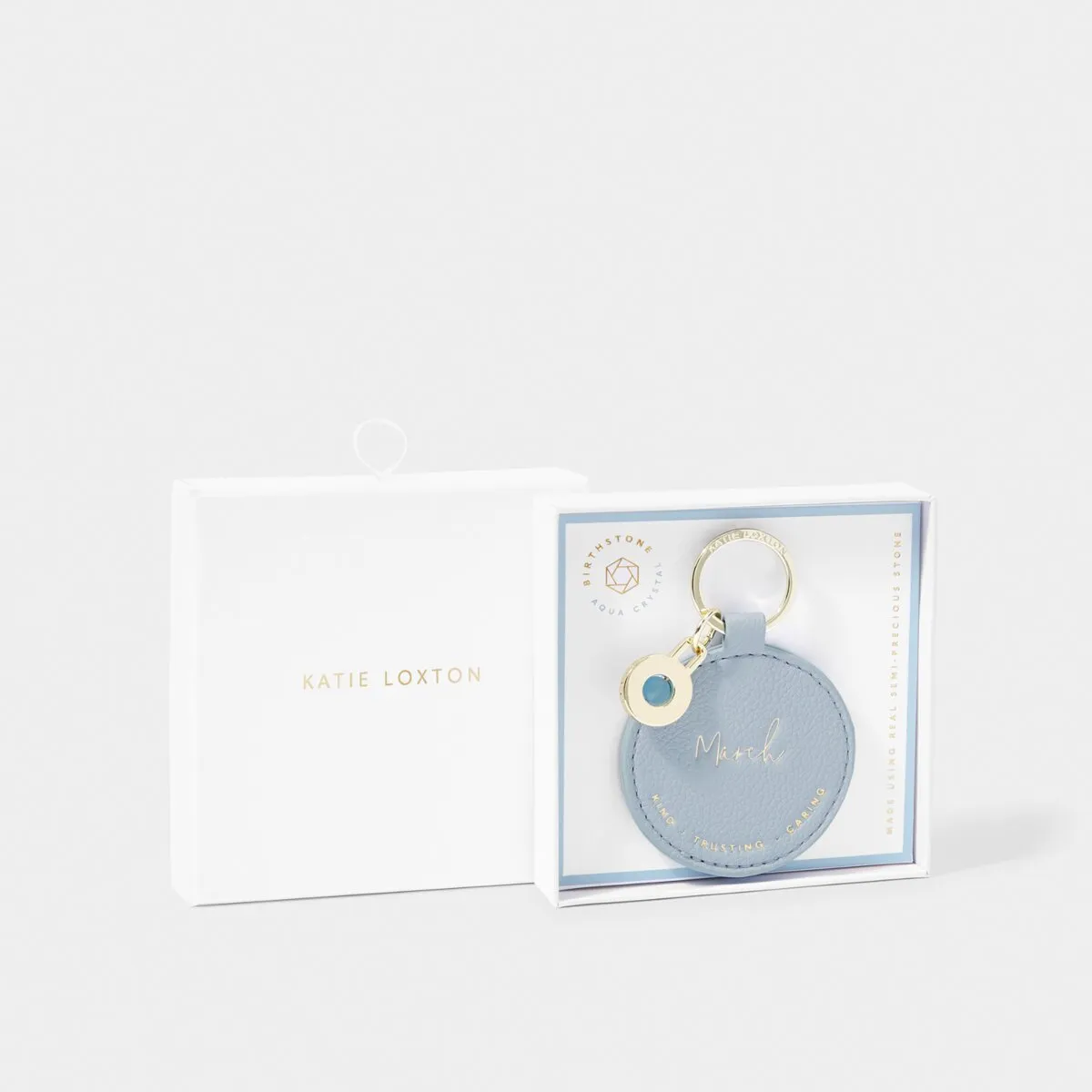 Katie Loxton Birthstone Keyring - March