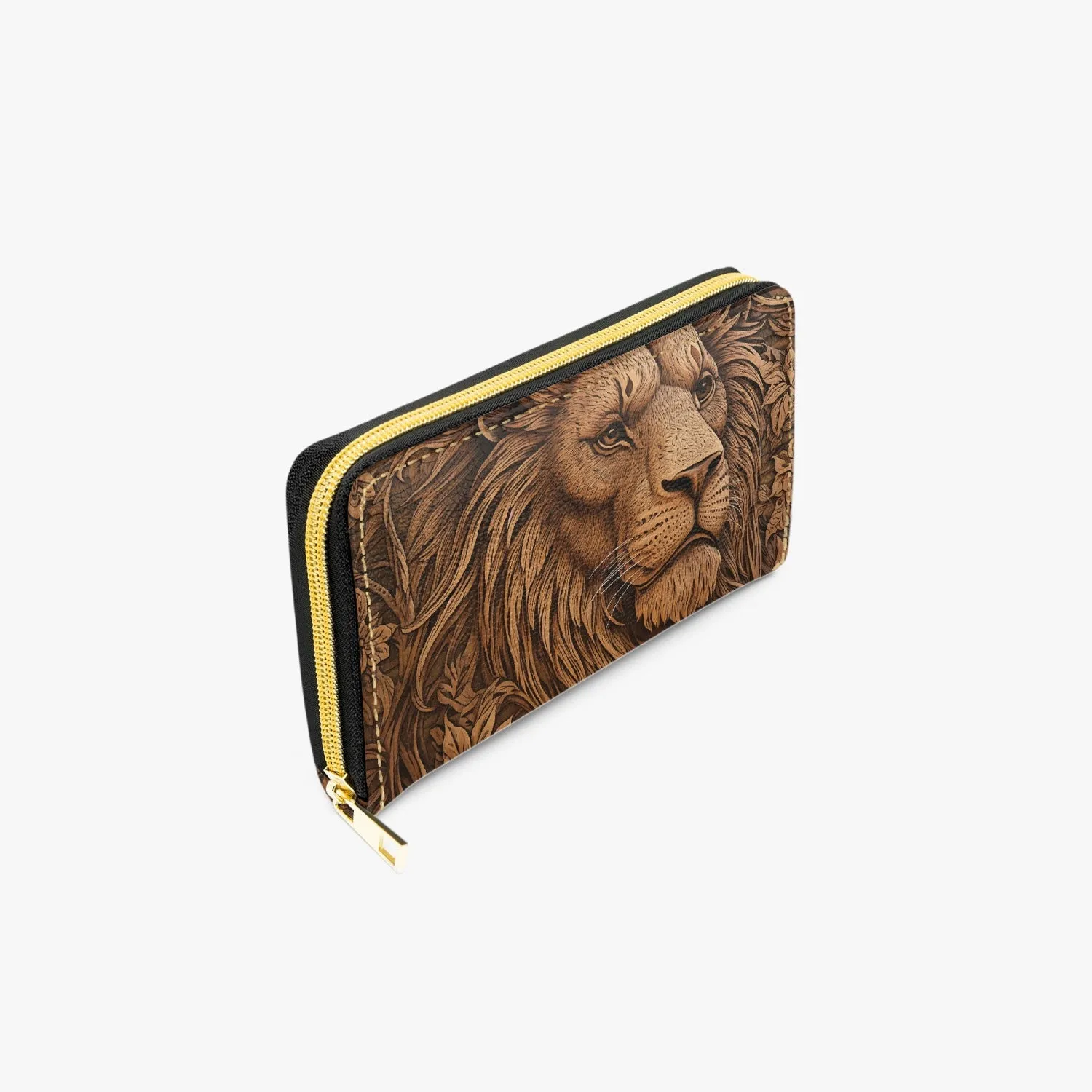 Long Type Zipper Purse - Lion