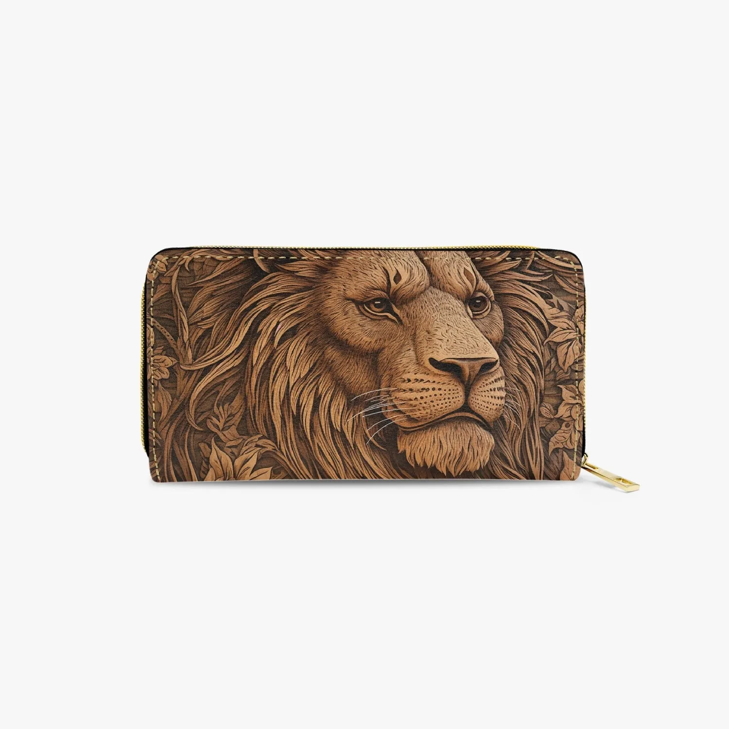 Long Type Zipper Purse - Lion